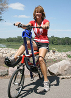 Michelle Ewald on Rowbike